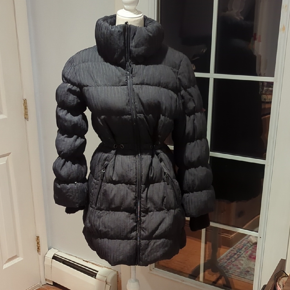 Jones New York Black Down Puffer Coat